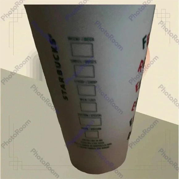 Starbucks Hot Coffee Tumbler with merry coffee written all around tumbler - Picture 3 of 6